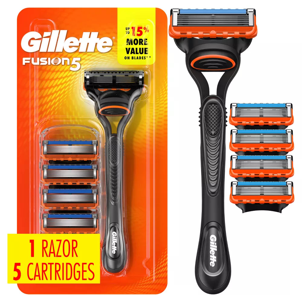 Premium 5-blade razor pack of the kind sold in Australian chemists