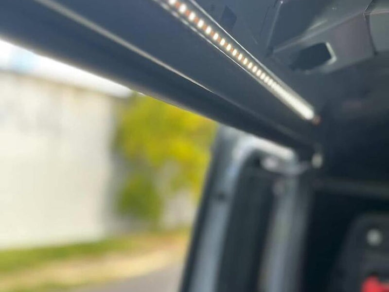 LumoLux LED strip lighting a truck cap